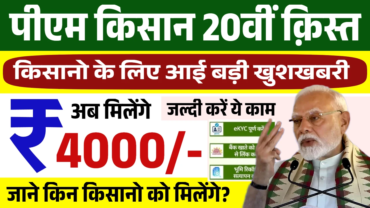 PM Kisan 20th Kist Kab Aayegi
